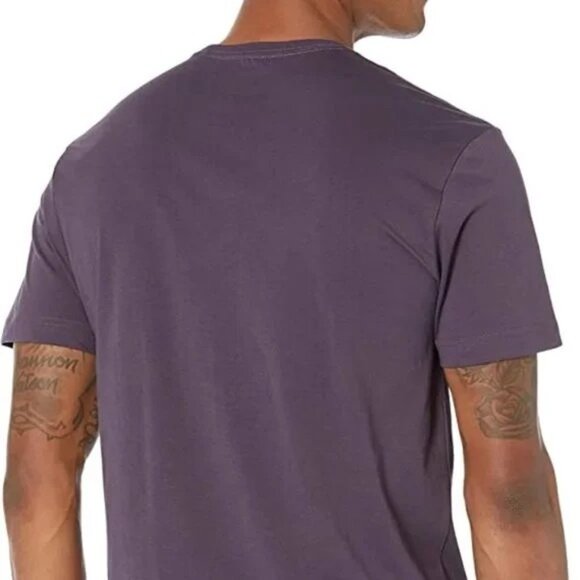 Men's Slim-Fit Short-Sleeve Cotton Crewneck T-Shirt Deep Purple 3X BIG XXXL - Picture 4 of 6